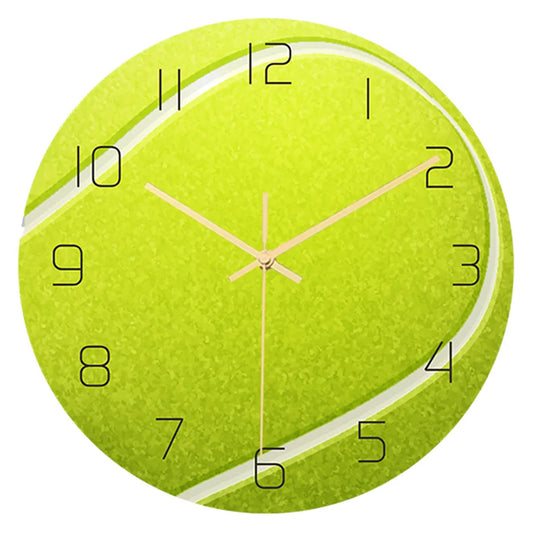 Tennis Ball Wall Clock Acrylic Material Mute Movement Bedroom Living Room Study Office Decorative Silent Hanging Clock Large