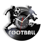 Horloge Murale Vinyle Football — Décoration Disque Vinyle pour Fan de Foot - Vignette | La Belle Horloge