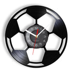 Horloge Murale Vinyle Football — Décoration Disque Vinyle pour Fan de Foot - Vignette | La Belle Horloge