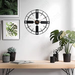 Horloge Murale Géante "Solaris" – Design Scandinave en Fer Forgé - Vignette | La Belle Horloge