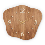 Horloge Murale en Bois Style Rétro – Forme Irrégulière et Silencieuse - Vignette | La Belle Horloge