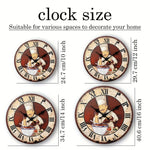 Horloge murale de cuisine rétro — chef cuisinier italien, silencieuse - Vignette | La Belle Horloge