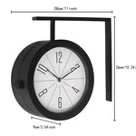 Horloge Murale Double Face Pivotante Noire — Design Scandinave - Vignette | La Belle Horloge