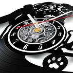 Horloge Vinyle Bouledogue — Déco Murale Amoureux des Chiens - Vignette | La Belle Horloge