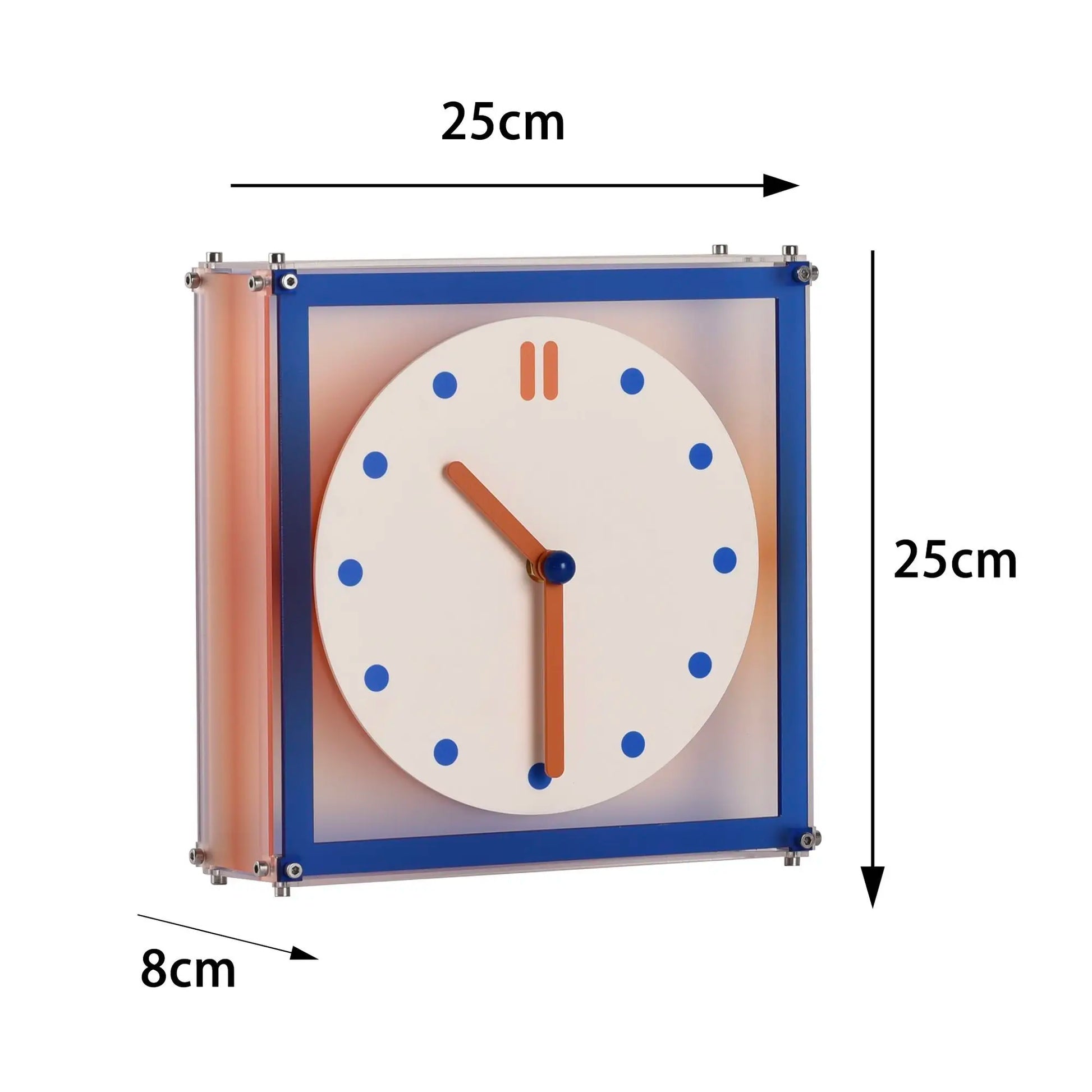 Horloge D'Angle Murale Pour Salon, Horloge Créative Double Face, Horloge Murale Carrée, Nouvelle Décoration Haut De Gamme