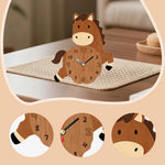 Horloge de Bureau en Bois Cheval – Silencieuse et Décorative - Vignette | La Belle Horloge