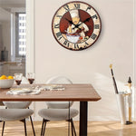 Horloge murale de cuisine rétro — chef cuisinier italien, silencieuse - Vignette | La Belle Horloge