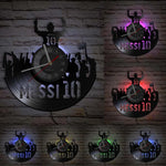 Horloge Murale Vinyle Football — Décoration Disque Vinyle pour Fan de Foot - Vignette | La Belle Horloge