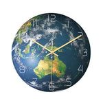 Horloge Murale Planète Terre – Carte du Monde Silencieuse Acrylique - Vignette | La Belle Horloge