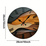 Horloge Murale Sédiment — Bois Design Inspiration Paysage - Vignette | La Belle Horloge