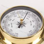 Horloge Marine "Amiral" – Boîtier en Cuivre & Style Station Météo Vintage - Vignette | La Belle Horloge