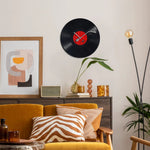 Horloge Murale Disque Vinyle Noir — Déco Rétro Musique - Vignette | La Belle Horloge
