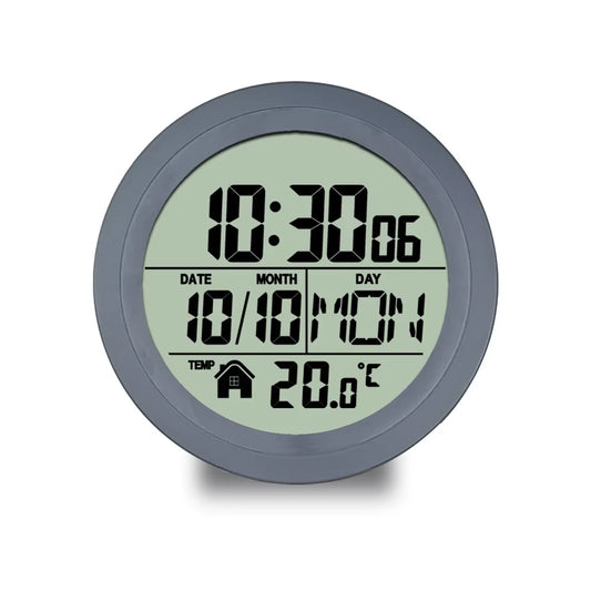No Punching Suction Cup Clock Home Clock Waterproof Bathroom Washroom Kitchen Clock LCD Digital Display Temperature Detector