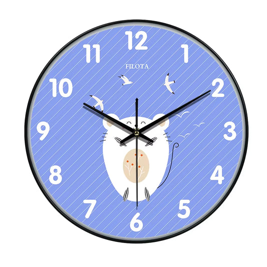 New Cartoon Wall Clock ABS Frame Quartz Movement Living Room Home Fashion Analog Clock Modern Creative Home Decoration