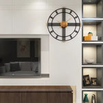 Grande horloge industrielle – Fer Forgé 80cm & Mouvement Silencieux - Vignette | La Belle Horloge