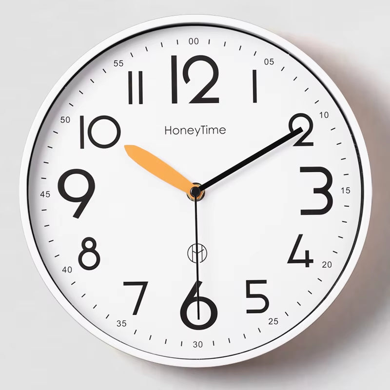 2025New 10/12 Inch Nordic Simple Wall Clock Living Room Home Decoration Silent Fashion Hanging Watch Modern Creative Quartzclock