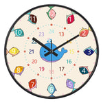 Horloge Pédagogique "24 Styles" – Apprendre l'Heure en Couleurs & Silence 20cm - Vignette | La Belle Horloge