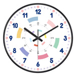 Horloge Pédagogique "24 Styles" – Apprendre l'Heure en Couleurs & Silence 20cm - Vignette | La Belle Horloge