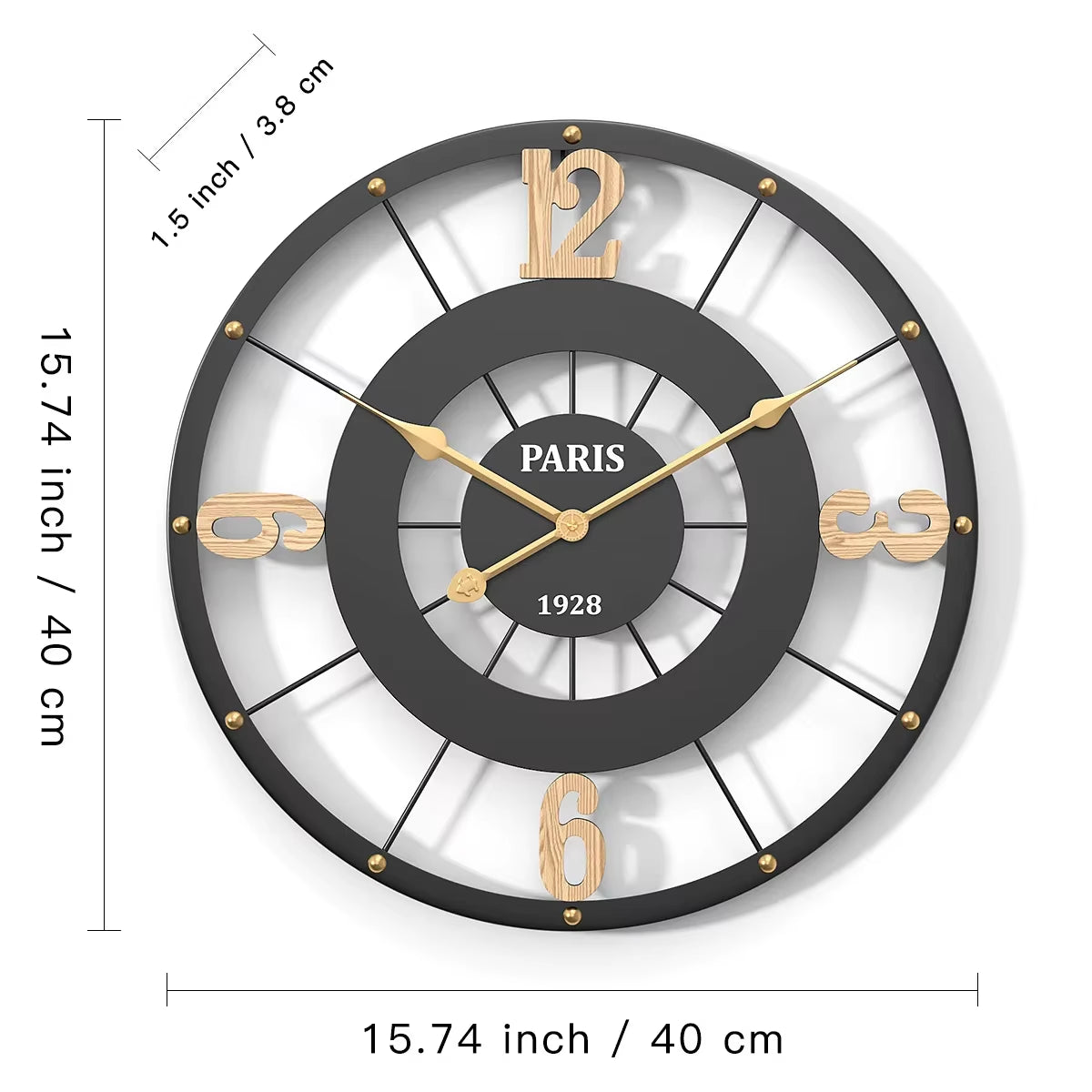 Large Wall Clock Living Room Decoration Mute Wall Clocks Modern Design Wall Decor Digital Watch Dining Room Decor Reloj De Pared