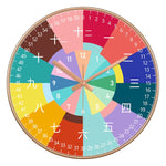 Horloge Pédagogique "24 Styles" – Apprendre l'Heure en Couleurs & Silence 20cm - Vignette | La Belle Horloge