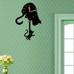 Horloge Murale Chat avec Balancier Pendulaire – Acrylique Deluxe & Affichage LED - Vignette | La Belle Horloge