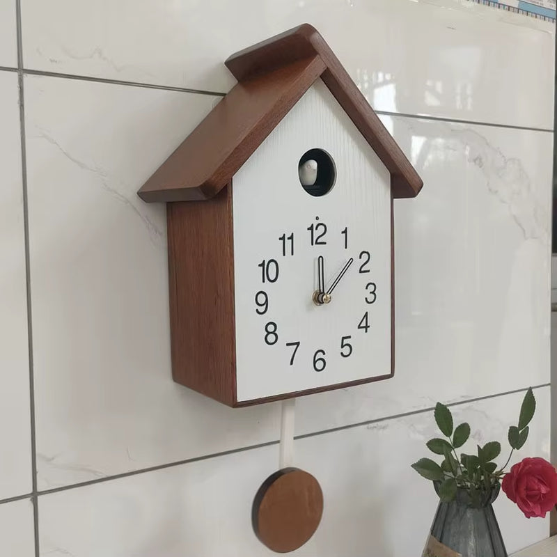 Vintage Wooden Cuckoo Wall Clock Handcrafted Pendulum Wall Clock for Interior Living Room Cuccu Watch Home Decor Gift 2026