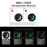 Horloge Murale Lumineuse Silencieuse – Lune et Étoiles Phosphorescentes - Vignette | La Belle Horloge