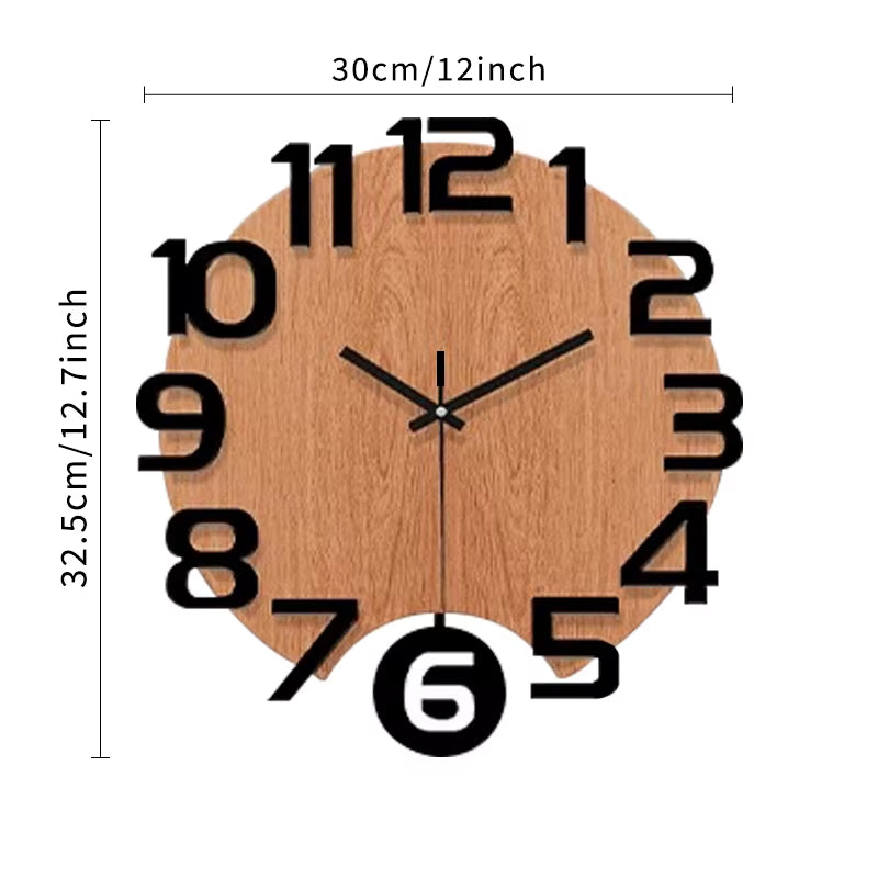 Modern Wall Clocks with Silent Pendulum Function Are Suitable for Living Rooms, Offices, Bedrooms, and Home Decor