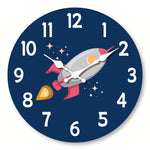 Horloge Murale "Fusée Spatiale" – Bois Massif & Quartz Super Silencieux - Vignette | La Belle Horloge