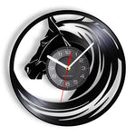 Horloge Murale Vinyle "Chevaux Sauvages" – Design Équin 3D & Éclairage LED - Vignette | La Belle Horloge