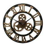 Horloge Murale "Silver Industrial Gear", Design Métallique & Silencieux - Vignette | La Belle Horloge