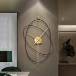 Horloge Murale "Simple Art" – Design Oval Métal & Mouvement Silencieux - Vignette | La Belle Horloge