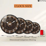 Horloge Murale Dorée – Motifs Baroques & Silencieuse - Vignette | La Belle Horloge