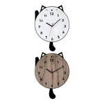 Horloge Murale Chat avec Queue Pendulaire – Acrylique Premium & Mouvement Silencieux - Vignette | La Belle Horloge