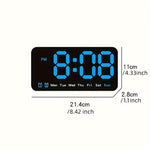 Horloge Murale LED "Horizon Control" – Commande Vocale & Affichage Carousel - Vignette | La Belle Horloge