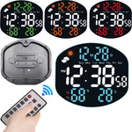 Horloge Murale "Mirrored Prism XL" – Écran LED Couleurs & Station Météo - Vignette | La Belle Horloge