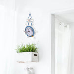 Horloge Murale "Amiral" – Gouvernail Nautique & Style Marine Authentique - Vignette | La Belle Horloge