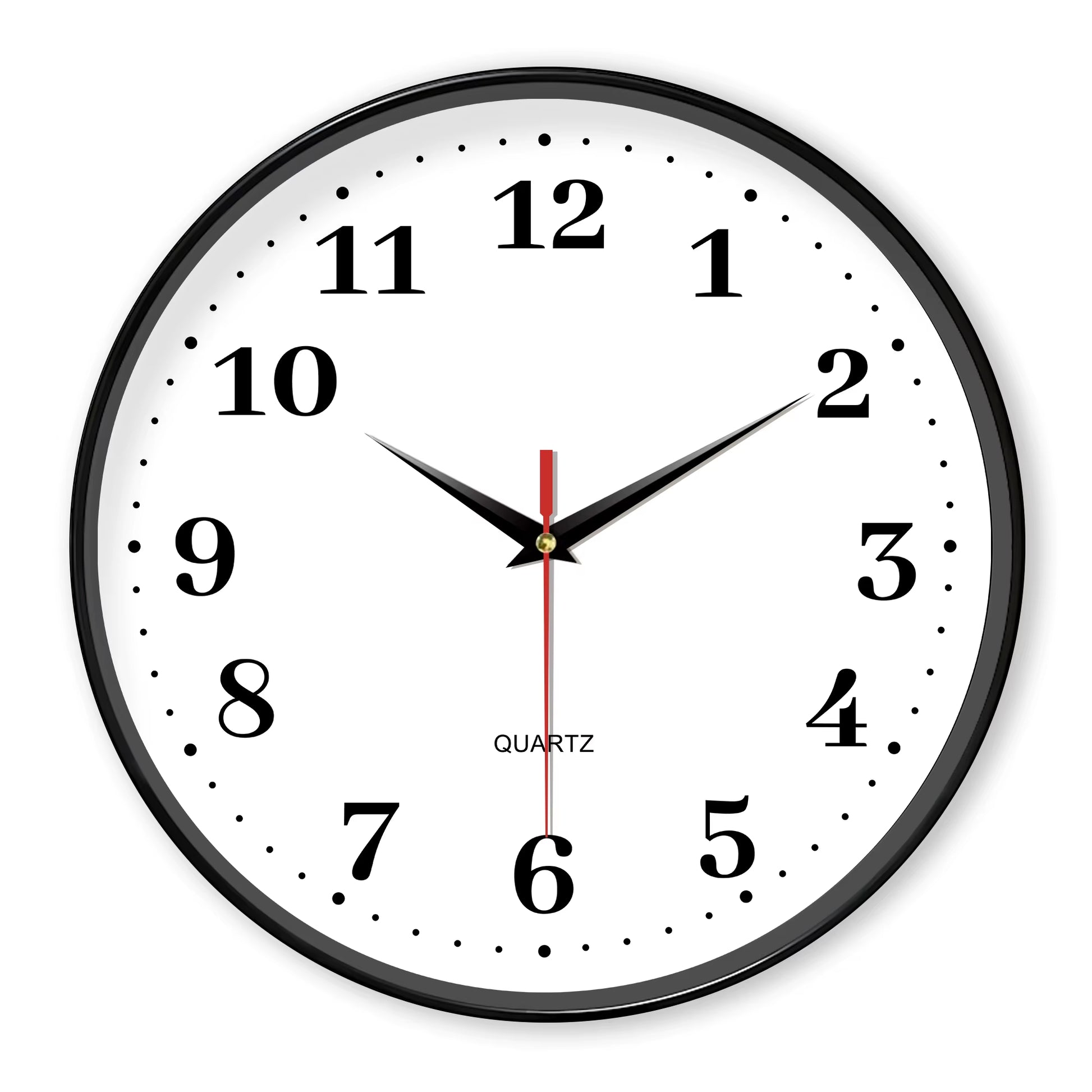 An 8-Inch Silent Wall Clock, Modern White Wall Clock with Simple Design, Battery Operated Quartz Clock, Adorns the Family Living