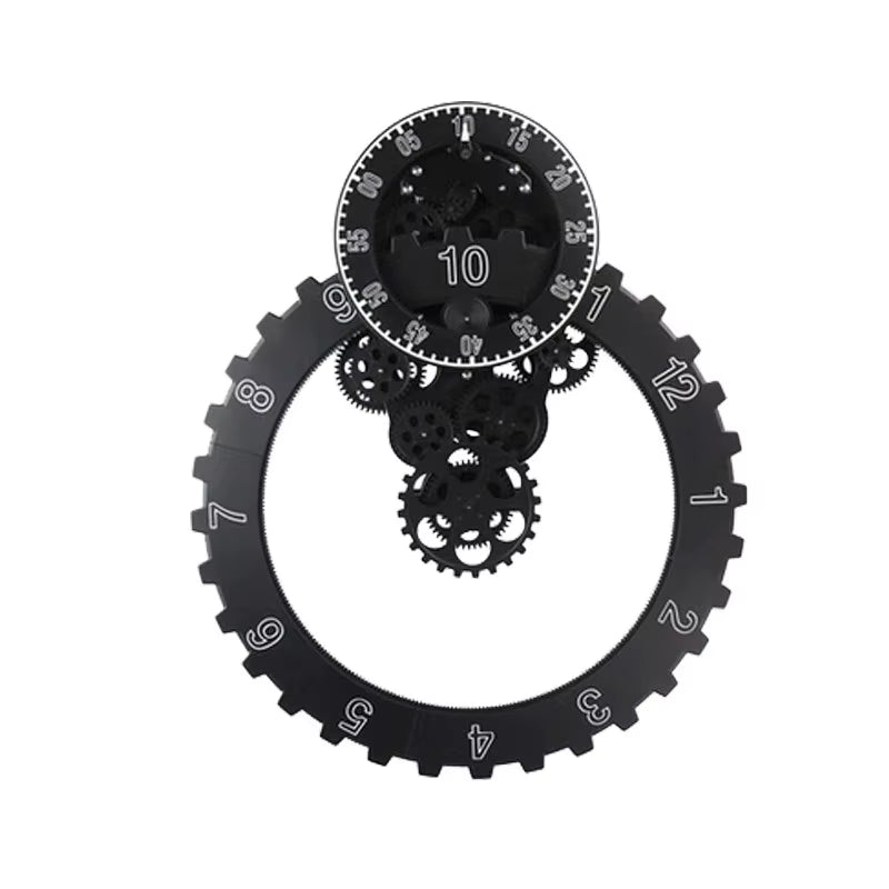 Creative Large Gear Wall Clock Modern Design Silent Mechanism 33D Watch Metal Living Room Gear Clocks Wall Home Deocr Gift Ideas