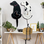 Horloge Murale Silhouette Chien – Queue Pendulaire Animée & Design Acrylique - Vignette | La Belle Horloge