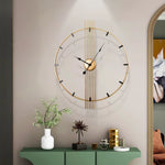Horloge Murale Géante  – Fer Forgé "Light Luxury" & Quartz Silencieux - Vignette | La Belle Horloge