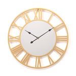 Horloge Murale "Minimalist Mirror Clock" – Miroir Central & Design Fer Forgé XL - Vignette | La Belle Horloge