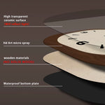 Horloge Murale Carrée "Lumière" – Porcelaine de Cristal & Bois Style Rétro French - Vignette | La Belle Horloge