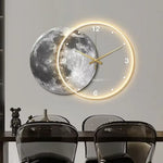 Horloge Murale LED Lune XXL – Grande Horloge Salon Lumineuse Design Luxe - Vignette | La Belle Horloge