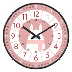 Horloge Pédagogique "24 Styles" – Apprendre l'Heure en Couleurs & Silence 20cm - Vignette | La Belle Horloge