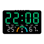 Horloge Digitale Murale Grand Format – Température, Hygrométrie et Calendrier - Vignette | La Belle Horloge