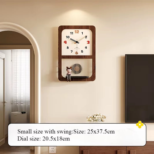 Vintage Creative Clock Wall Clock Living Room Modern Fashion Silent Retro High End Home Clock