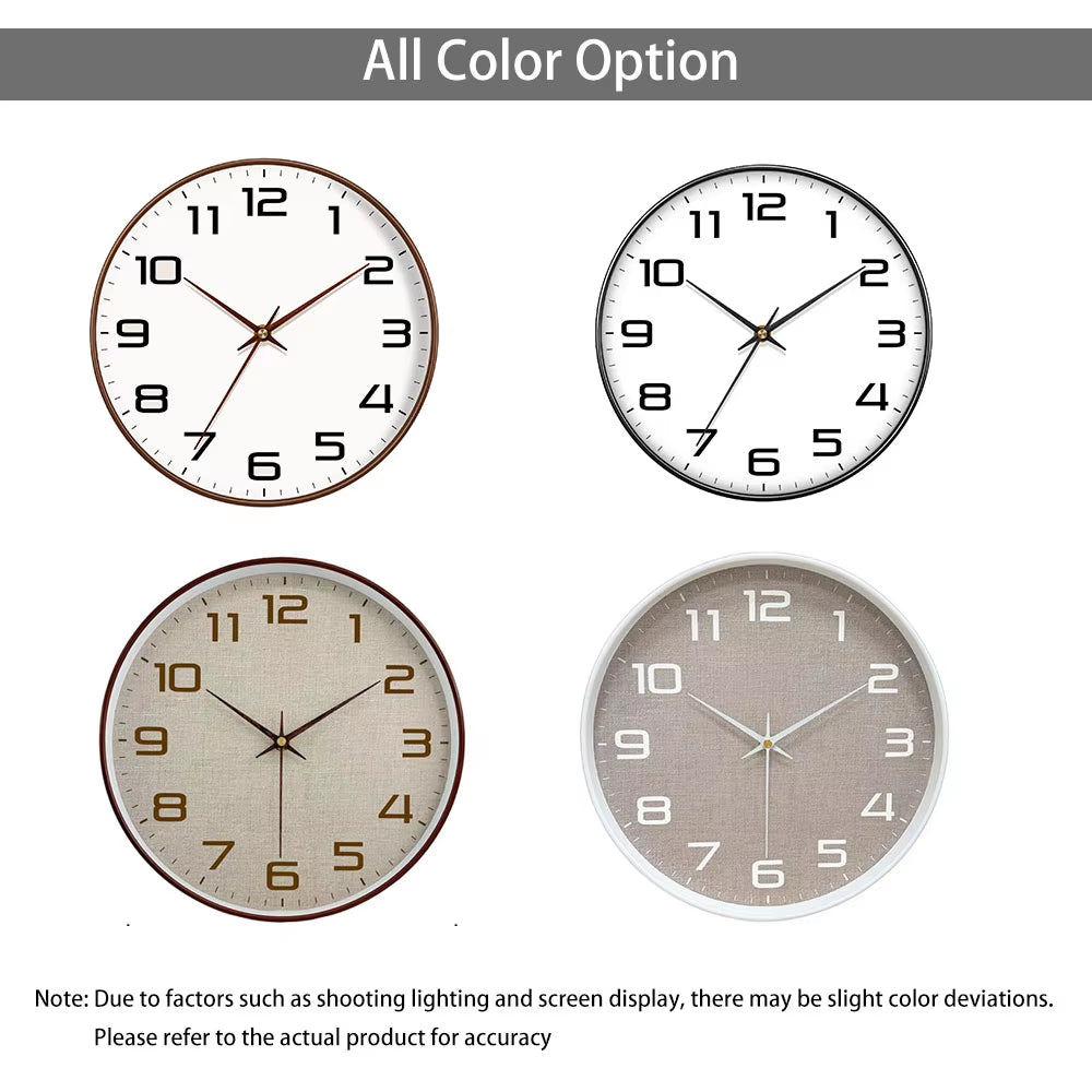 Classic Silent Wall Clock Large Clear Numerals Clock for Office Living Room Decor Elegant Vintage Wall Watch Festival Gift