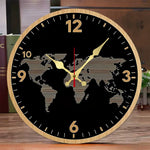 Horloge Murale "World Map" – Design Carte du Monde & Quartz Silencieux - Vignette | La Belle Horloge