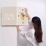 Horloge Murale d'Angle "Minimalist Creativity" – Design de Luxe & Silence Absolu - Vignette | La Belle Horloge